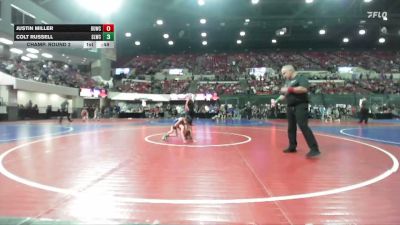 46 lbs Champ. Round 2 - Justin Miller, Glasgow Wrestling Club vs Colt Russell, Sandpoint Legacy Wrestling Clu