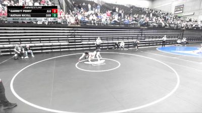 3A 150 lbs Semifinal - Nathan Nicoll, Canyon View vs Garrett Perry, Juab