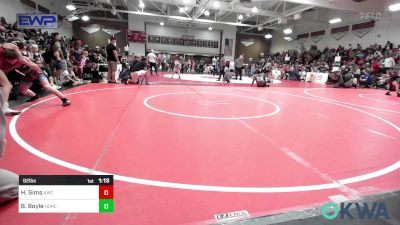 92 lbs Rr Rnd 1 - Hunter Sims, Keystone Wrestling Club vs Brekyn Boyle, Honey Badgers Wrestling Club