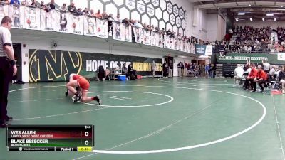 144 lbs Cons. Round 3 - Wes Allen, Lakota West (west Chester) vs Blake Besecker, Beavercreek