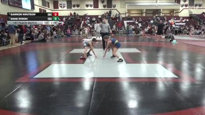 J-7 lbs 1st Place Match - Gannon Knutson, Outlaw Wrestling Club vs Dake Stroh, Knights Wrestling Club