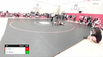 132 lbs Champ. Round 2 - Adriel Flores, Othello vs Cole Michael Finn, Prosser