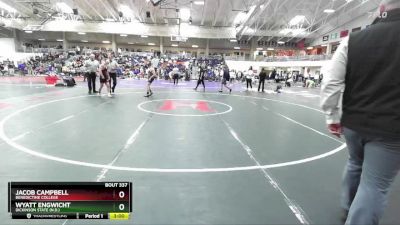 125 lbs Cons. Round 2 - Jacob Campbell, Benedictine College vs Wyatt Engwicht, Dickinson State (N.D.)