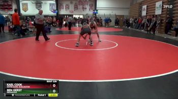 138 lbs Round 3 - Kael Cook, Notre Dame, Burlington vs Ben Gerst, Mediapolis