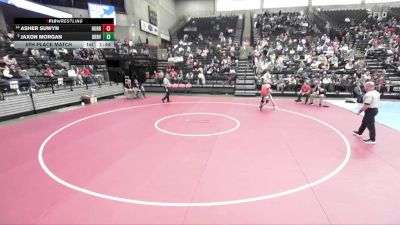 4A 113 lbs 5th Place Match - Asher Suwyn, Hurricane vs Jaxon Morgan, Bear River