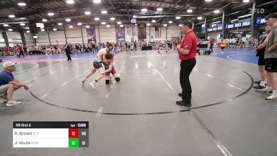 132 lbs Rr Rnd 3 - Ryan Brown, Elite NJ HSB Red vs Jack Voute, Iron Faith Wrestling