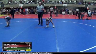 80 lbs Round 4 - Bennett Bouska, NEIWC vs Kolton Lehnertz, Wabasha-Kellogg-Alma-Pepin