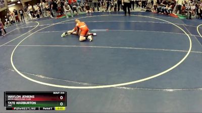 92 lbs Cons. Round 3 - Tate Warburton, JWC vs Waylon Jenkins, Delta Wrestling Club