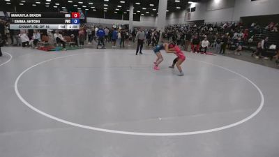 145 lbs Champ. Rd Of 16 - Emma Antoni, Pinnacle Wrestling Club vs Makayla Dixon, Nebraska Wrestling Academy