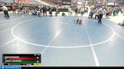 70 lbs Cons. Semi - Liam Schwanz, ND vs Tobias Solinger, IA