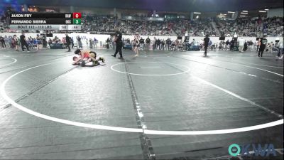 110 lbs 7th Place - Jaxon Fry, Raw Wrestling Club vs Fernando Sierra, OKC Saints Wrestling