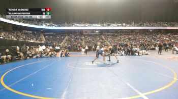 3A 126 lbs Cons. Semi - Elijah Sylvester, Pasquotank County High School vs Edgar Vasquez, Trinity High School