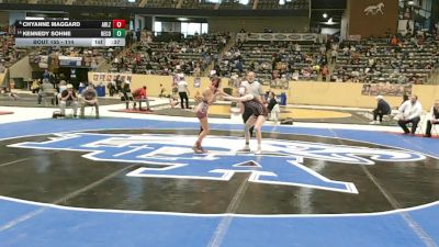 114 lbs Cons. Round 1 - Kennedy Sohne, Henderson County vs Chyanne Maggard, Ashland Blazer