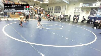 113 lbs Semifinal - David Gordon, Peninsula vs Sawyer Ross, South Torrance