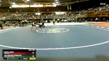 100 lbs Cons. Round 6 - Getsemani Poblete, Capistrano Valley vs Faith Gray, Redmond
