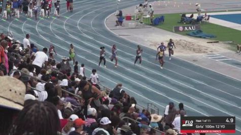 2026 AAU Junior Olympic Games - Youth Girls' 100m, Prelims 1 - Age 12