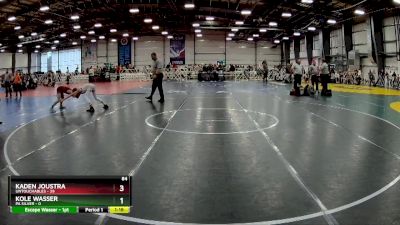 84 lbs Rd# 10- 4:00pm Saturday Final Pool - Kole Wasser, PA Silver vs Kaden Joustra, Untouchables