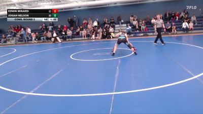 121-131 lbs Cons. Round 2 - Josiah Nelson, N8 vs Edwin Minardi, Gross Catholic
