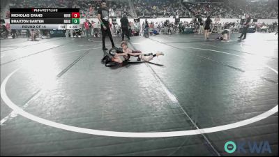 58 lbs Round Of 16 - Nicholas Evans, Hurricane Wrestling Academy vs Braxton Sarten, Rough Riders
