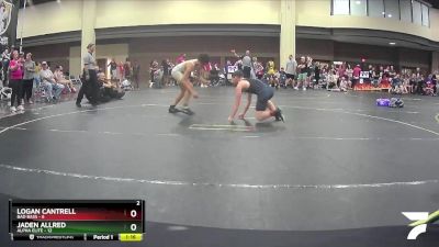 130 lbs Round 2 (6 Team) - Jaden Allred, Alpha Elite vs Logan Cantrell, Bad Bass