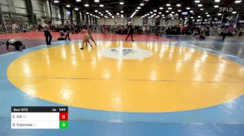 120 lbs Round Of 64 - Evey Hill, GA vs Beyonce` Espinosa, FL