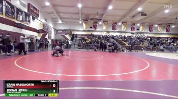 138 lbs Cons. Round 4 - Roman Lomeli, Rancho Mirage vs Craig Hainsworth, Norco