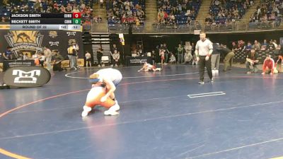 110 lbs Round Of 32 - Jackson Smith, Cumberland Valley vs Beckett Smith, Conneaut