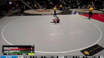 113 lbs Cons. Round 3 - Noah Nicholson, Stillwater vs Juan Cobarruvais, Rochester Mayo