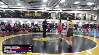 145 lbs Quarterfinal - Bella Mir, North Central College vs Priscilla Hartwell, Northern Michigan University