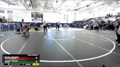 145 lbs Cons. Round 5 - Olivia Infante, Eleanor Roosevelt vs Wendy Rojas, Schurr