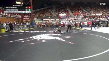 110 lbs Quarterfinal - Kegan Motter, El Dorado HS vs Haylie McDaniel, Scott Community HS