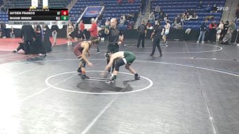 132 lbs Consi Of 16 #2 - Jayden Franco, Whittier vs Shane Breen, Billerica