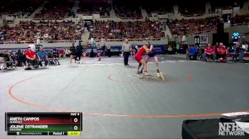 D2-107 lbs Cons. Round 2 - Jolene Ostrander, Coolidge vs Aneth Campos, Glendale