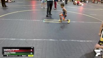 47 lbs Round 2 (6 Team) - Kaspian Stepheny, Belding Black vs Triton Ferris, BadBass