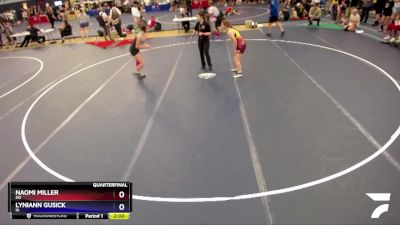 136 lbs Quarterfinal - Naomi Miller, ND vs Lyniann Gusick, IA