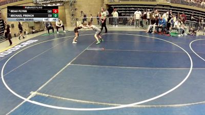75 lbs Cons. Semis - Michael French, Evanston Elite Wrestling vs Beau Flynn, Champions Wrestling Club