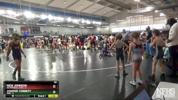 50 lbs Placement Matches (8 Team) - Cooper Corbett, RWA vs Nick Johnson, NC National Team