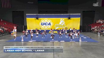 Lamar High School - Lamar [2025 Varsity Coed Non Tumbling Division I Game Day Day 1] 2025 UCA Houston Regional