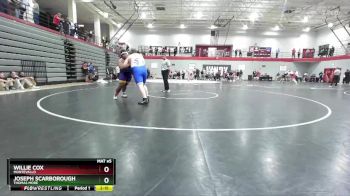 285 lbs Cons. Round 3 - Joseph Scarborough, Thomas More vs Willie Cox, Montevallo