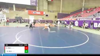 138 lbs Cons. Round 4 - Kody Rich, Team Idaho Wrestling Club vs Avery Allen, Big Game Wrestling Club MT