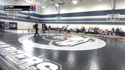 145 lbs Finals (2 Team) - Mia Peery, Star Valley vs Madilyn Thompson, Utah Gold