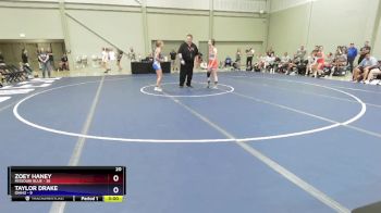 100 lbs Quarters & 1st Wb (16 Team) - Zoey Haney, Missouri Blue vs Taylor Drake, Idaho