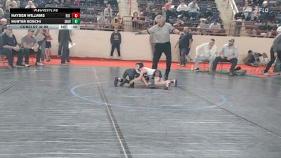 50_B lbs Consi Of 32 #2 - Hayden Williams, Elk Lake vs Hunter Boschi, South Williamsport