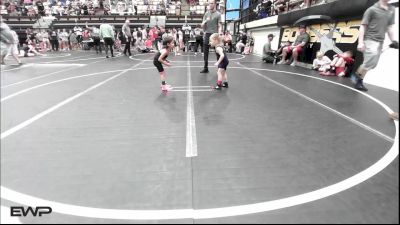 37 lbs Consolation - Amos Boyd, Harrah Little League Wrestling vs Easton Hall, Darko Valley Wolfpak