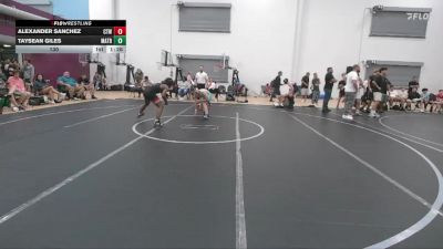 130 lbs Round 2 - Alexander Sanchez, CTWHALE vs Taysean Giles, Mat Assassins Red