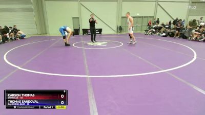 190 lbs Round 2 (8 Team) - Carson Thomas, Ohio Blue vs Thomas Sandoval, California Blue