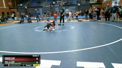 53-59 lbs Round 4 - Mix Lujan, Charger Wrestling Club vs Creed Day, Evanston Elite