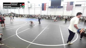 46 lbs Semifinal - Christopher Edwards, New Mexico Outlaws vs Emilio Perez, Rising Sun WC