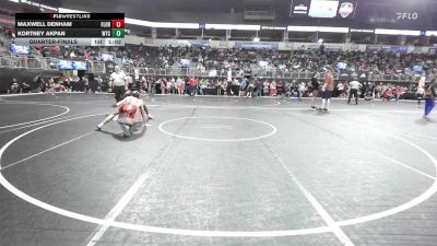 130 lbs Quarterfinal - Maxwell Denham, Florida National Wrestling Team vs Kortney Akpan, Wtc