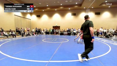 100 lbs Cons. Round 1 - Tatiana Alexander, New York vs Araceli Clem, Pennsylvania